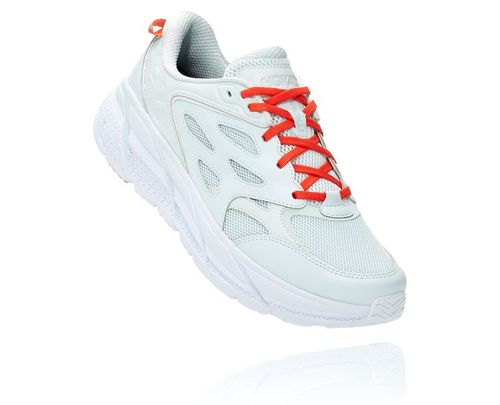 Hoka One One Dame/Herre Clifton L Nøytrale Casual Wear Road Løpesko Wan Blå/Herredarin Rød Norge-28FUM